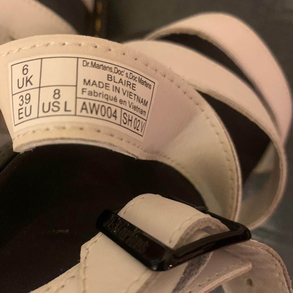 Dr. Martens White Blaire Sandals - Picture 12 of 14